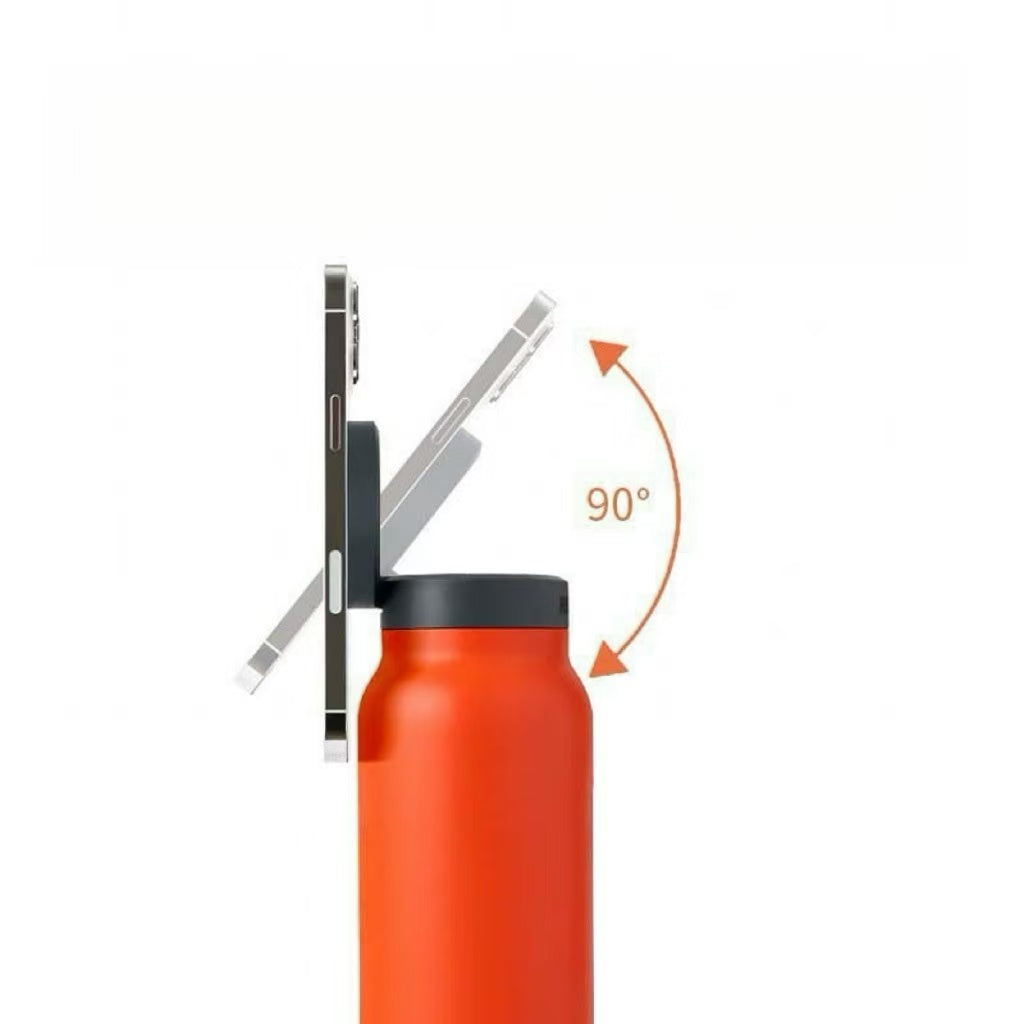 BOTELLA DEPORTIVA CON TAPA MAGNÉTICA (NEGRA)