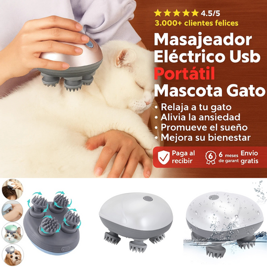 Mini Masajeador Inteligente 360° para gatos