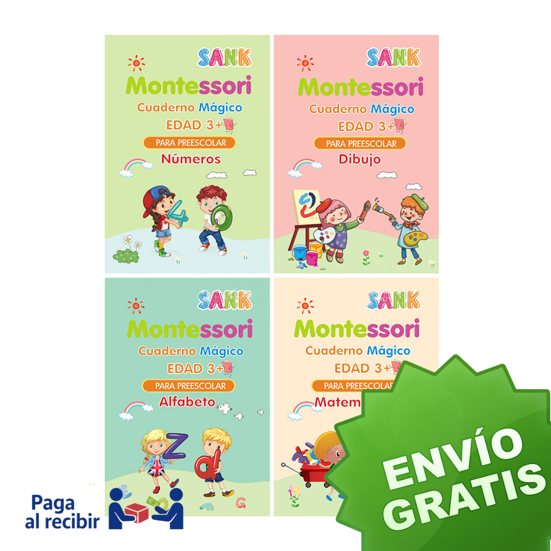 Setx4 Cuadernos Mágicos Infantil Montessori