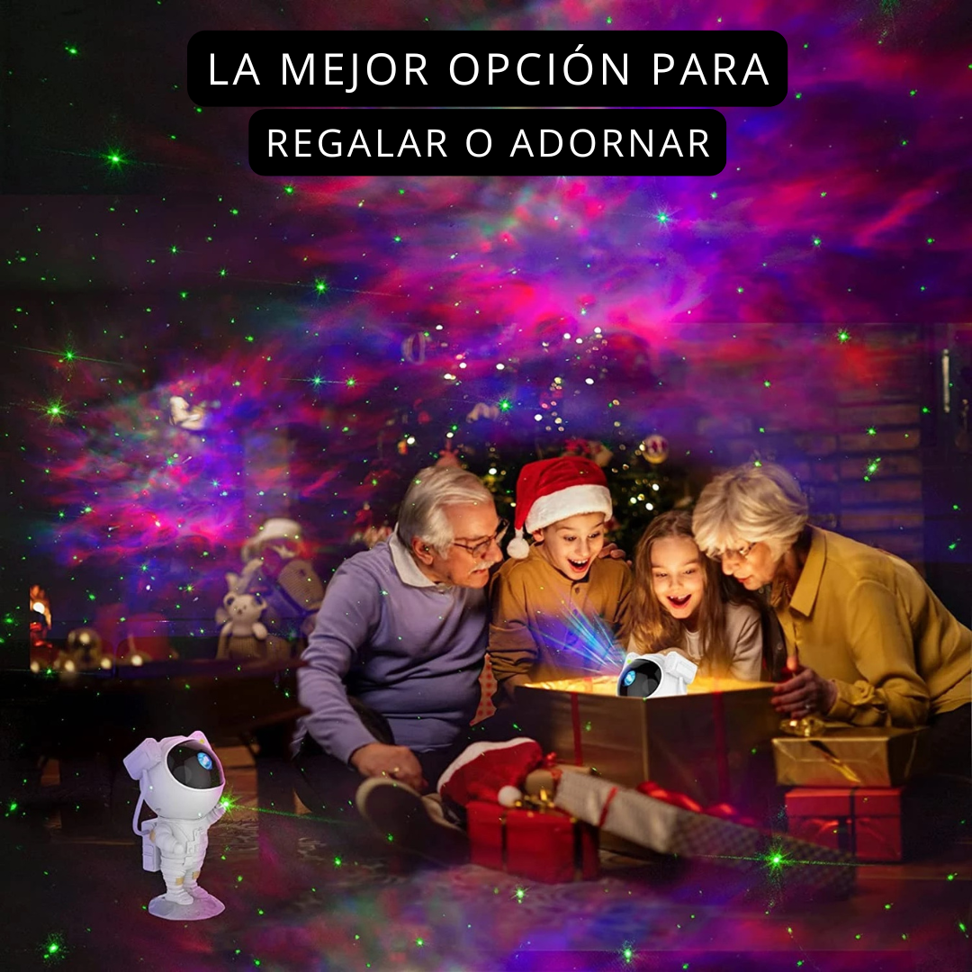 LAMPARA ASTRONAUTA PROYECTOR GALAXIA