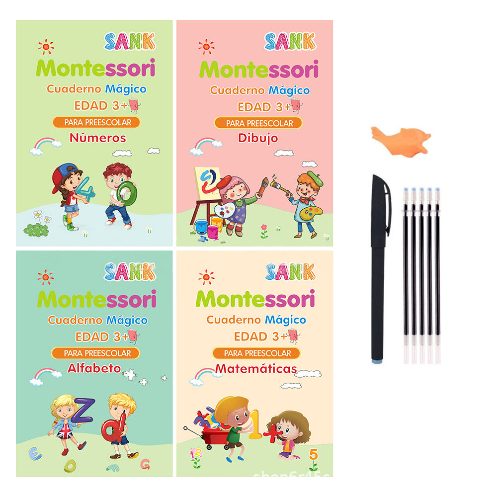 Setx4 Cuadernos Mágicos Infantil Montessori