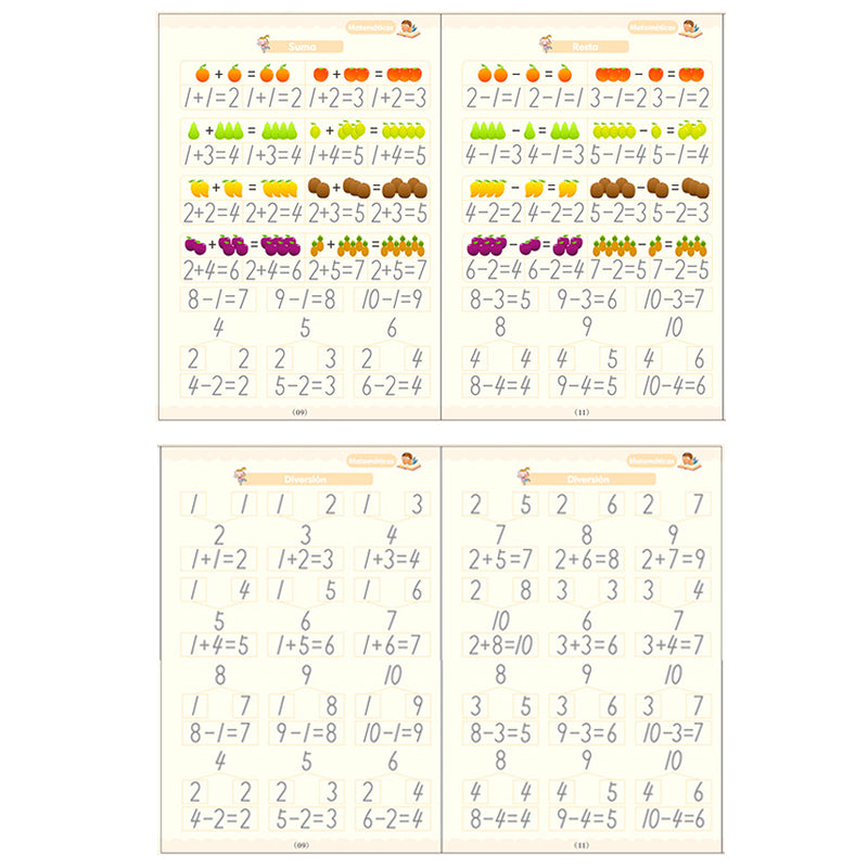 Setx4 Cuadernos Mágicos Infantil Montessori